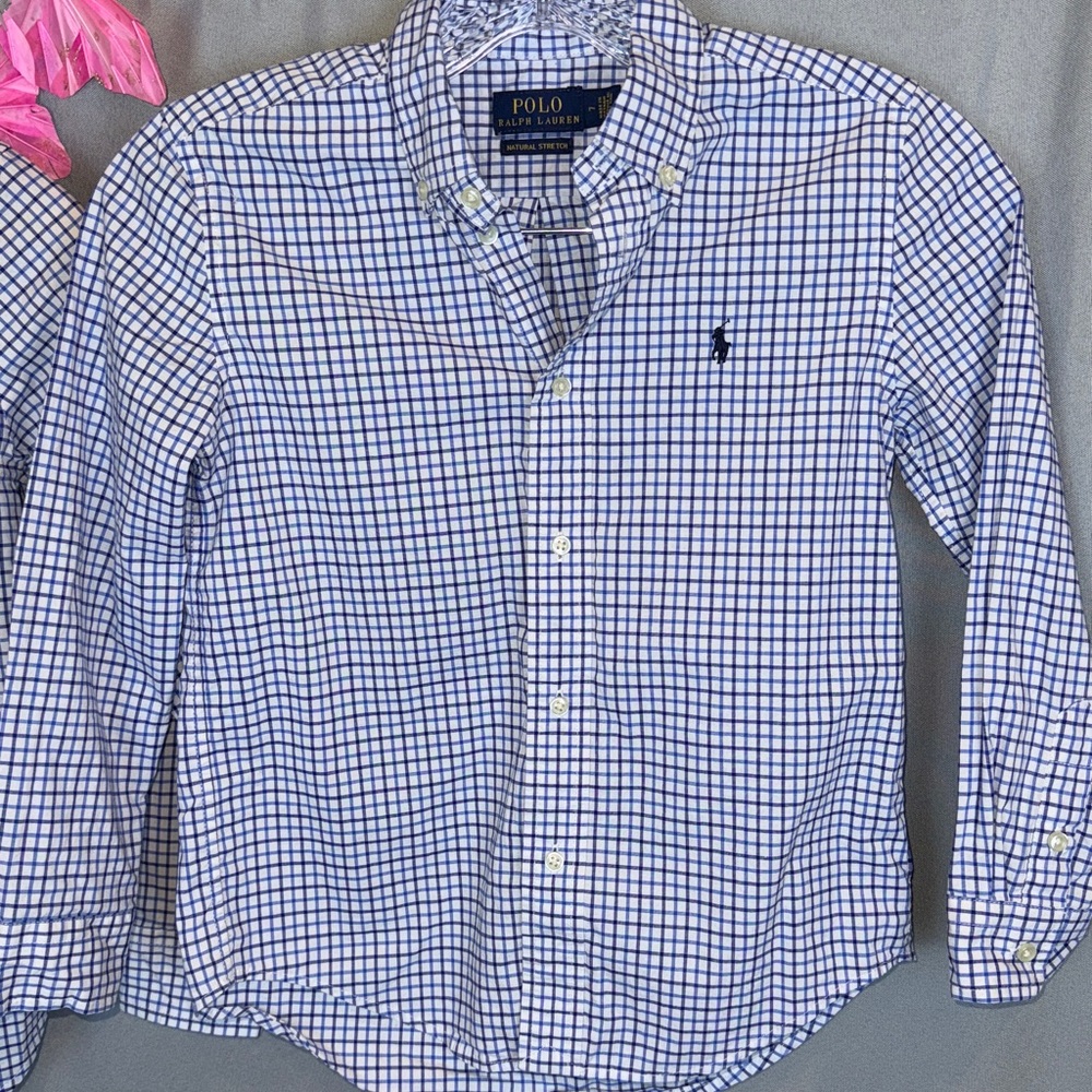 Polo Ralph Lauren Plaid Cotton Poplin Shirt- Size 7 & Size 8 - Picture 10 of 15